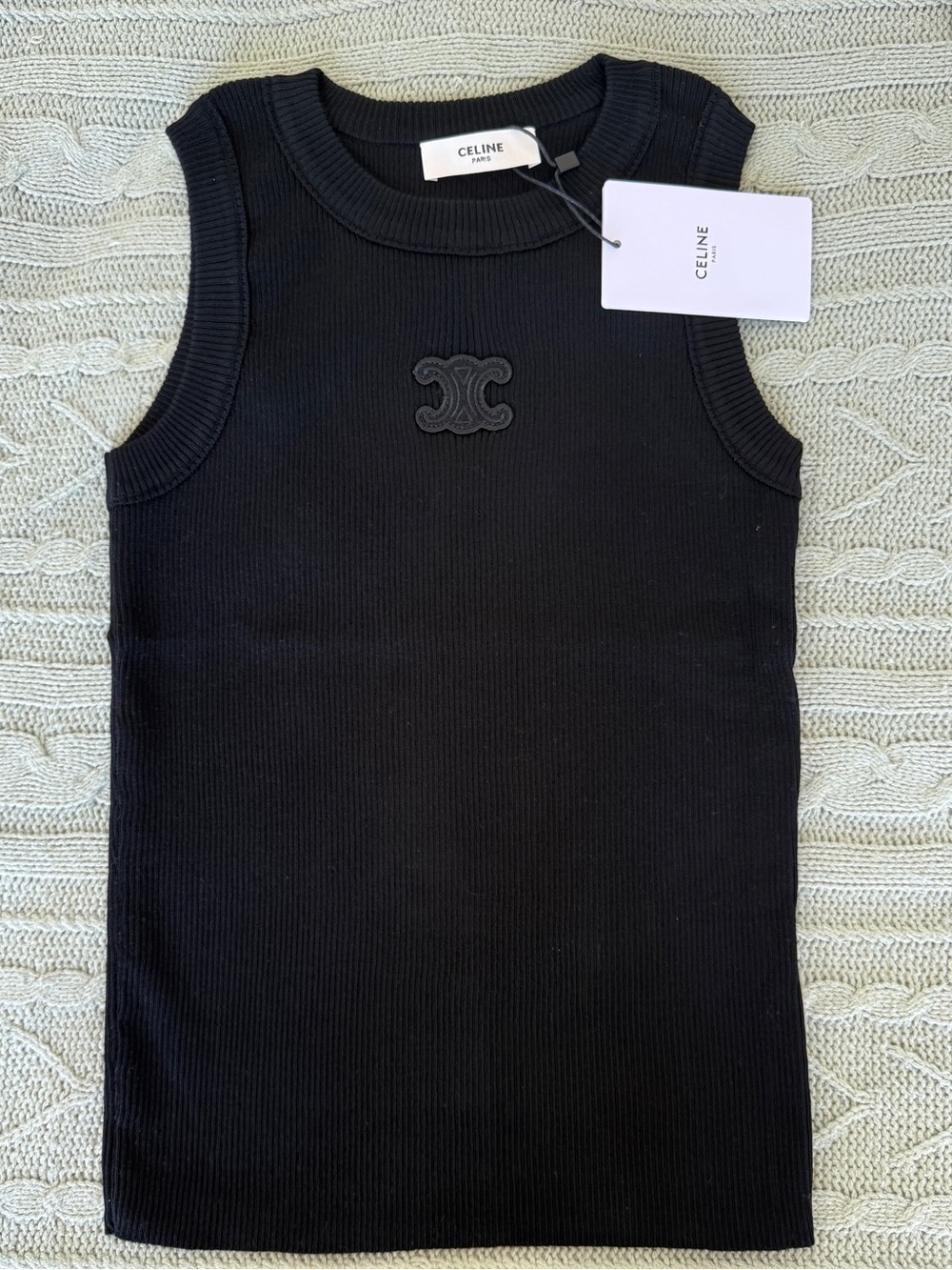 CELINE  Ribbed Top